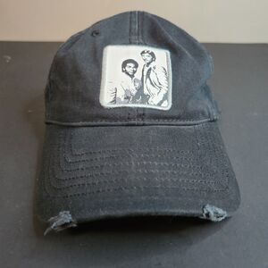 Miami Vice Black Hat Baseball Cap Adjustable Back Don Johnson Phillip Thomas Dad